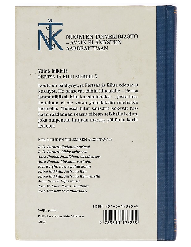 Pertsa ja Kilu merellä - Väinö Riikkilä - Nuorten kirjat - 10105393582 - 1