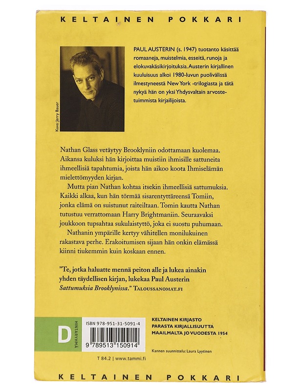 Sattumuksia Brooklynissa - Auster, Paul - Romaanit ja novellit - 10105393668 - 1
