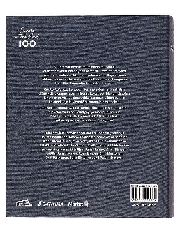 Ruoka-Kalevala, eli, Makumuistoja Suomesta - Hurme, Juha - Historiakirjat - 10105393761 - 1