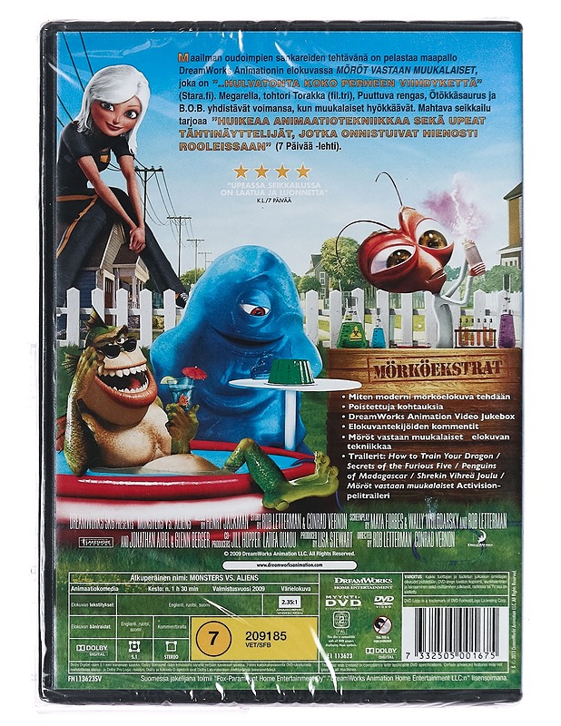 Möröt Vastaan Muukalaiset-DVD - DVD-elokuvat - 10105393777 - 1