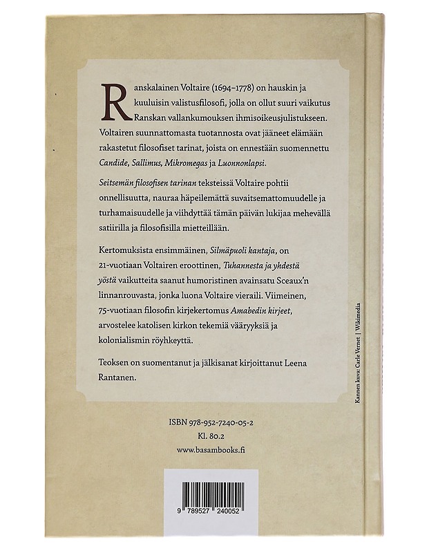 Seitsemän filosofista tarinaa - Voltaire - Romaanit ja novellit - 10105393821 - 1