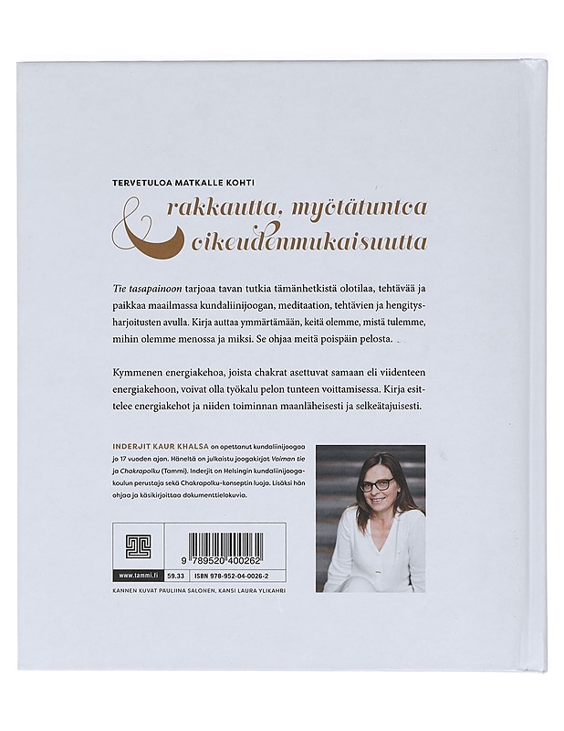 Tie tasapainoon : viiden viikon joogaohjelma pelottomuuteen - Inderjit Kaur Khalsa - Tietokirjat ja oppaat - 10105393830 - 1