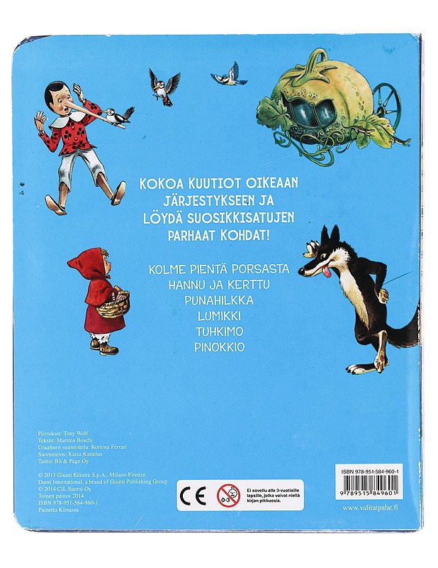 Satuja : kuutiopalapelikirja - Wolf, Tony - Lastenkirjat - 10105393909 - 1