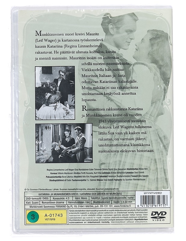 Katariina Ja Munkkiniemen Kreivi - DVD - DVD-elokuvat - 10105393926 - 1