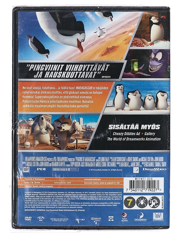Madagascarin pingviinit - DVD - DVD-elokuvat - 10105393977 - 1
