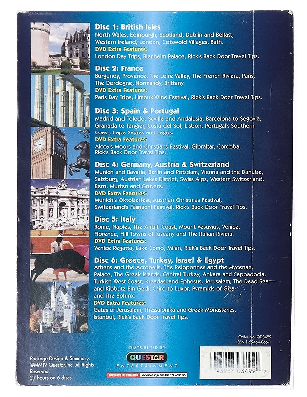 Best Of Travels In Europe - DVD - DVD-elokuvat - 10105394001 - 1