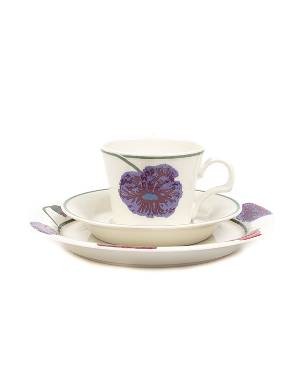 ARABIA Illusia kahvikuppi, tassi ja pullalautanen - Designsuosikit - 10105394006 - 0