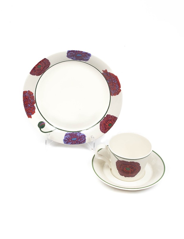 ARABIA Illusia kahvikuppi, tassi ja pullalautanen - Designsuosikit - 10105394006 - 1