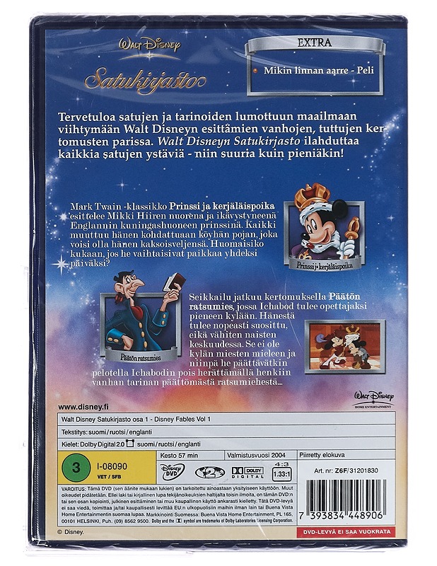 Disney Satukirjasto - DVD - DVD-elokuvat - 10105394027 - 1