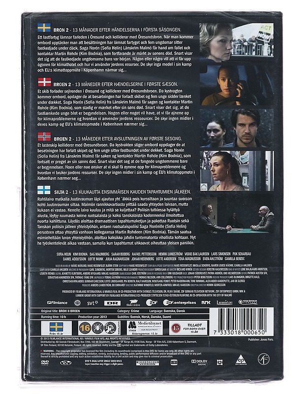 Bron Broen Kausi 2 - DVD - DVD-elokuvat - 10105394087 - 1