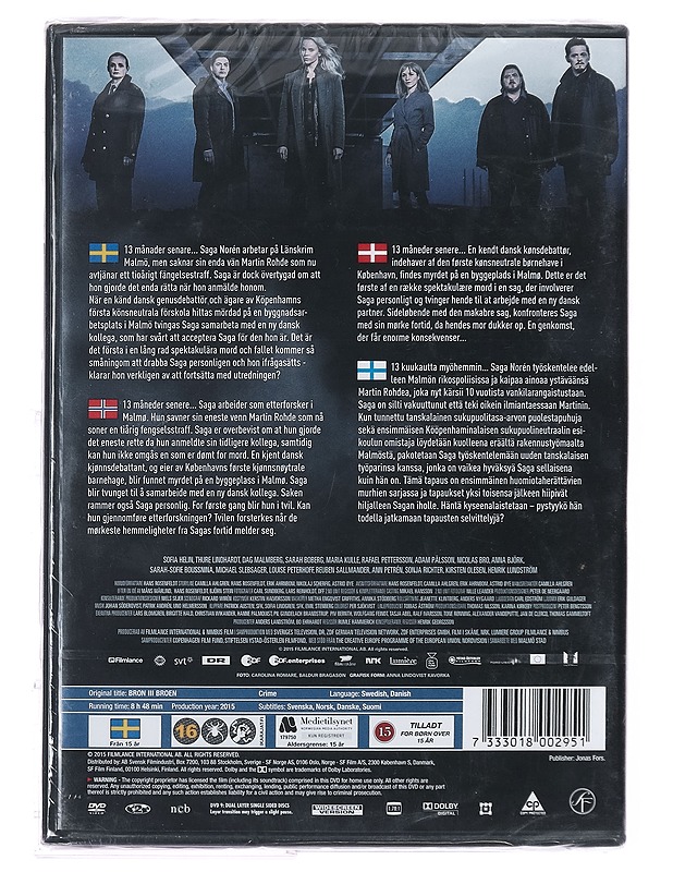 Bron Broen Kausi 3 - DVD - DVD-elokuvat - 10105394089 - 1