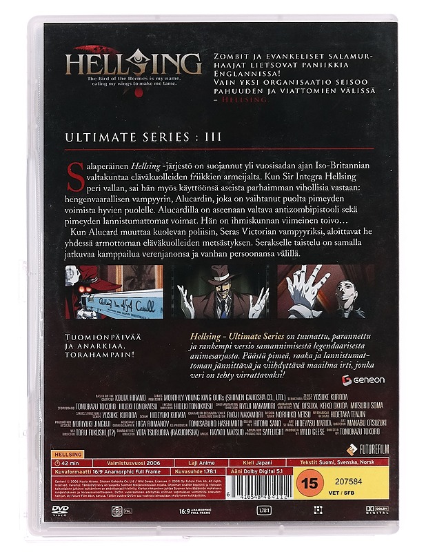 Hellsing: Ultimate series III - DVD - DVD-elokuvat - 10105394121 - 1