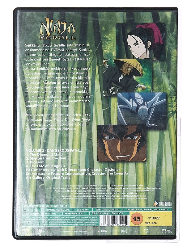 Ninja Scroll Volume 2 - DVD - DVD-elokuvat - 10105394126 - 1