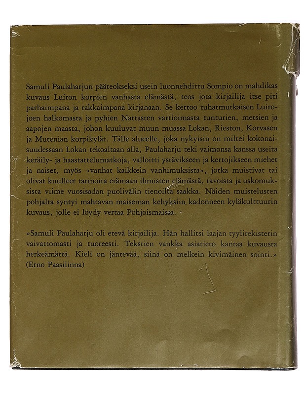Sompio: Luiron korpien vanhaa elämää - Paulaharju, Samuli - Elämäkerrat ja muistelmat - 10105394152 - 1