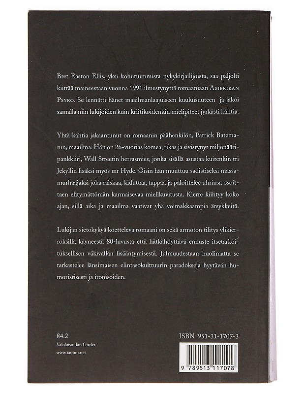 Amerikan Psyko - Ellis, Bret Easton - Jännitys ja dekkarit - 10105394154 - 1