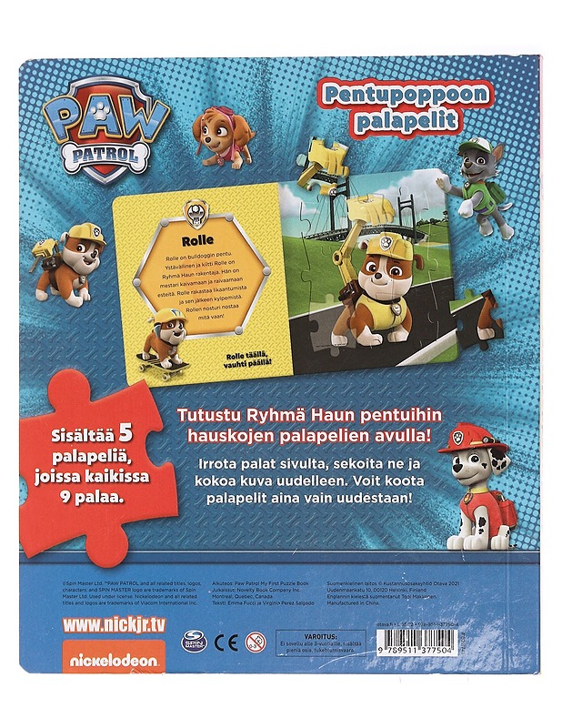 Ryhmä Hau : pentupoppoon palapelit - Fucci, Emma - Lastenkirjat - 10105394180 - 1