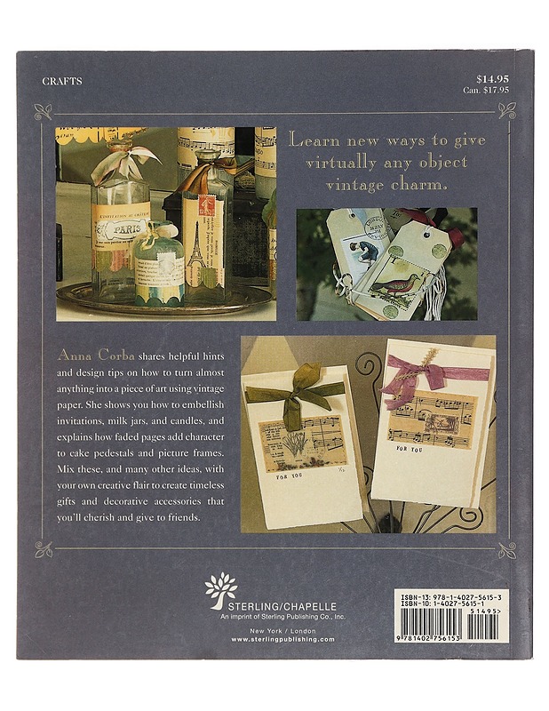 Vintage Paper Crafts - Anna Corba - Käsityökirjat - 10105394230 - 1