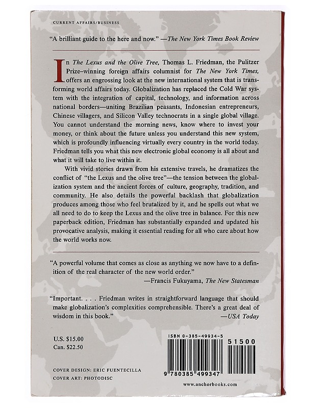 The lexus and the olive tree - Friedman, Thomas - Tietokirjat ja oppaat - 10105394258 - 1