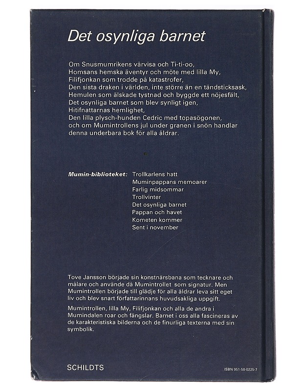 DET OSYNLIGA BARNET OCH ANDRA BERÄTTELSER - JANSSON, TOVE - Lastenkirjat - 10105394278 - 1