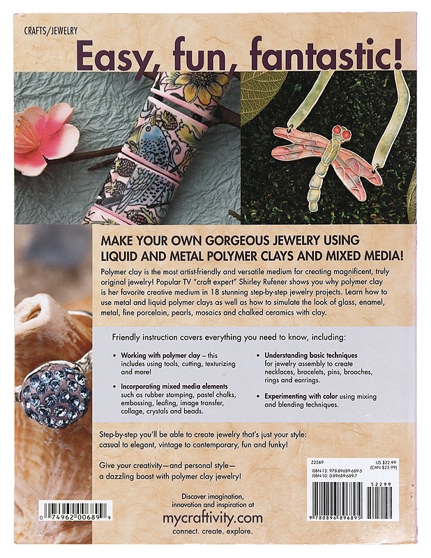 Polymer Clay Mixed Media Jewelry - Shirley Rufener - Käsityökirjat - 10105394280 - 1