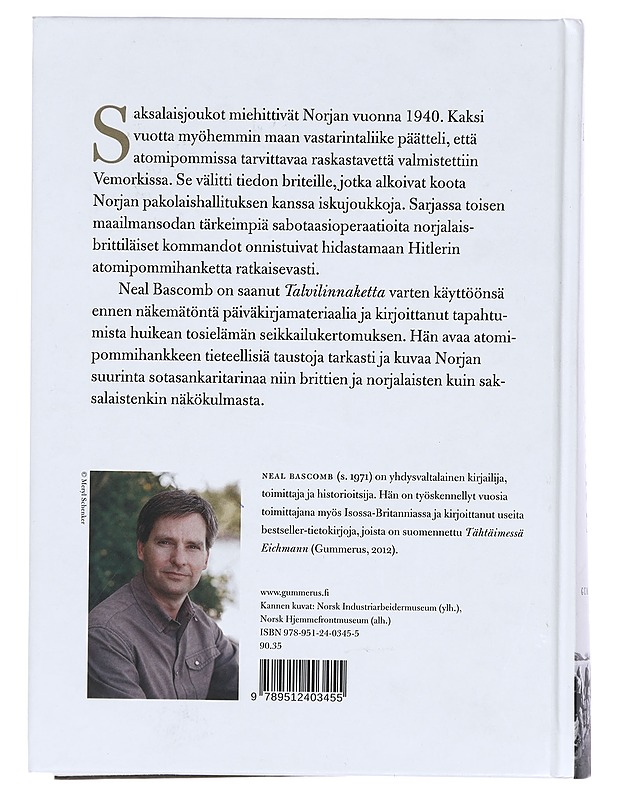 Talvilinnake : Hitlerin atomipommin sabotaasi - Bascomb, Neal - Historiakirjat - 10105394358 - 1