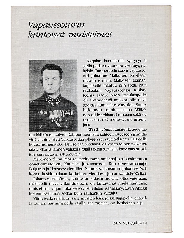Viimeisellä rajalla - Johannes Mälkönen - Elämäkerrat ja muistelmat - 10105394366 - 1