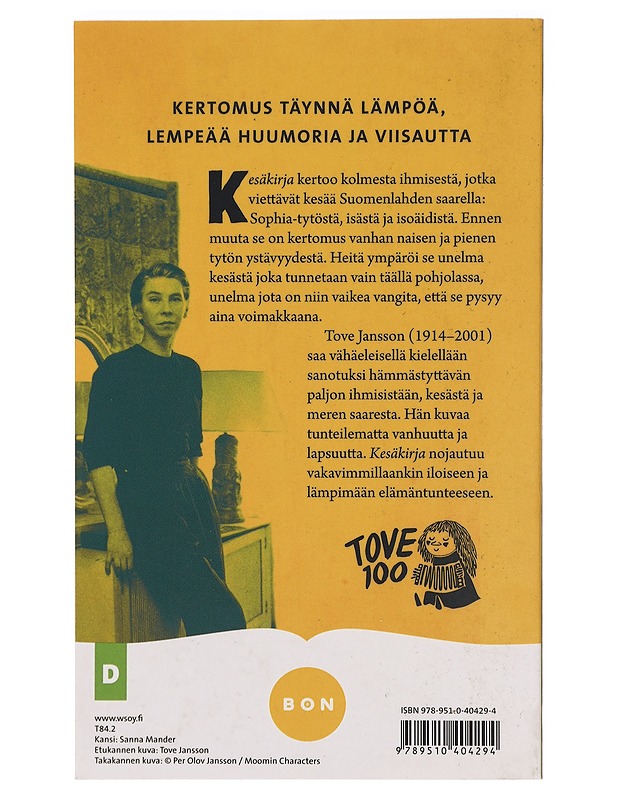 Kesäkirja - Jansson, Tove - Romaanit ja novellit - 10105394488 - 1