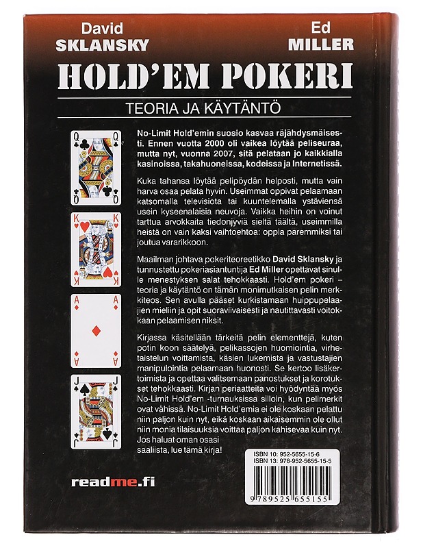 Hold'em pokeri : teoria ja käytäntö - Sklansky, David - Tietokirjat ja oppaat - 10105394520 - 1