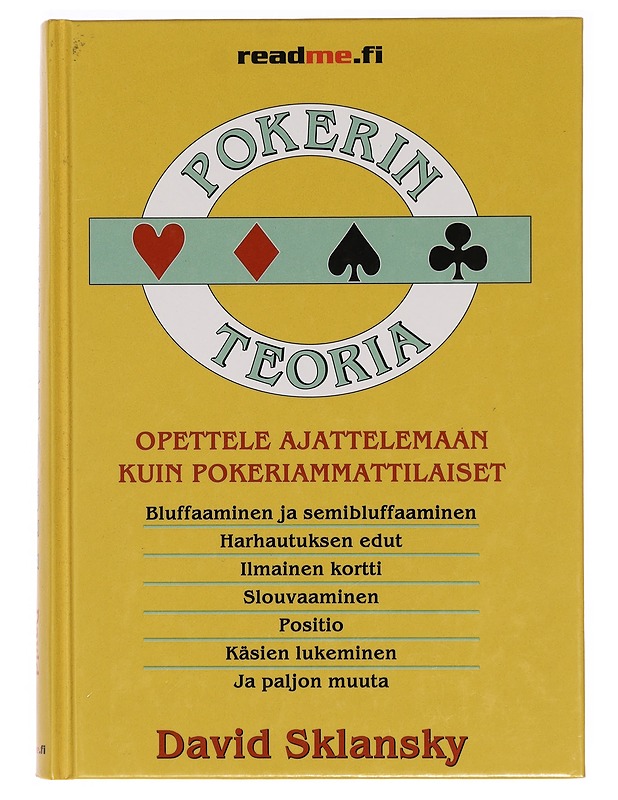 Pokerin teoria - Sklansky, David - Tietokirjat ja oppaat - 10105394580 - 0
