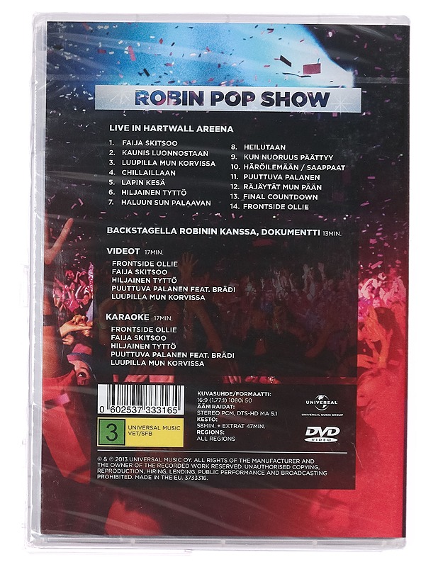 Robin Pop Show - DVD - DVD-elokuvat - 10105394582 - 1