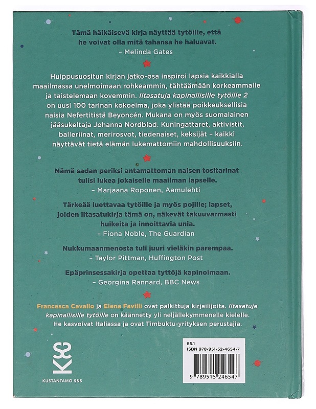 Iltasatuja kapinallisille tytöille. 2 - Favilli, Elena - Lastenkirjat - 10105394636 - 1