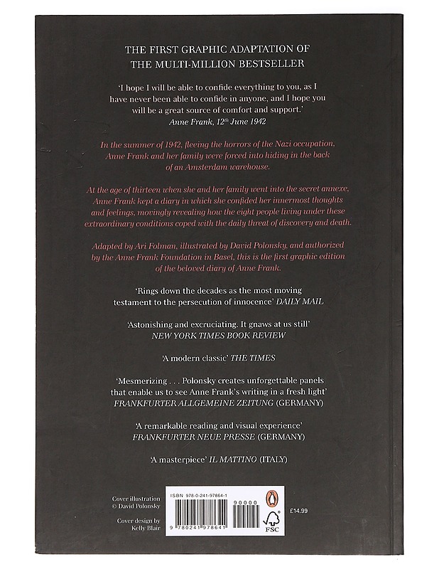 Anne Frank's Diary : The graphic adaption - Folman, Ari - Sarjakuvat - 10105394638 - 1