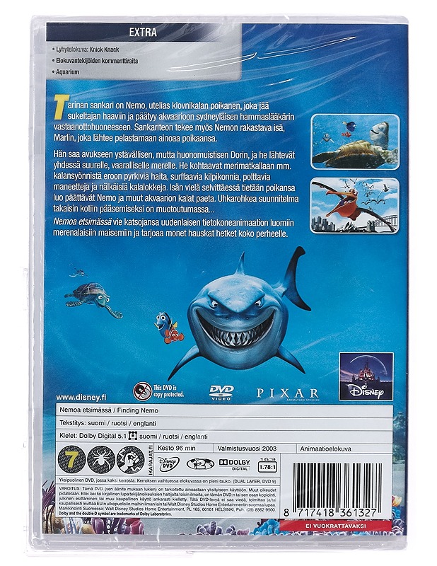 Nemoa Etsimässä - DVD - DVD-elokuvat - 10105394648 - 1