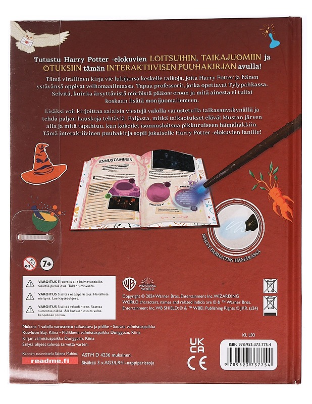 Official Harry Potter; Velhomaailman loitsukirja - Spinner, Cala - Musiikki- ja elokuvakirjat - 10105394706 - 1