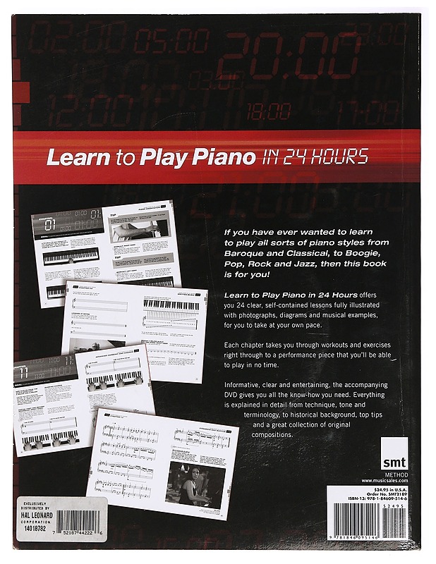 Learn to play piano in 24 hours - Dutton, John - Musiikki- ja elokuvakirjat - 10105394792 - 1