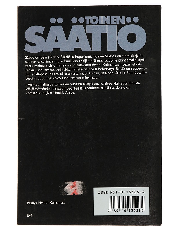 Toinen säätiö - Asimov, Isaac - Fantasia- ja scifi - 10105394820 - 1