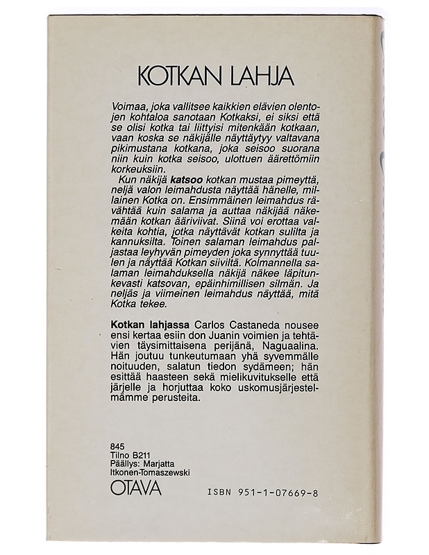 Kotkan lahja - Castaneda, Carlos - Taide- ja kulttuurikirjat - 10105394850 - 1