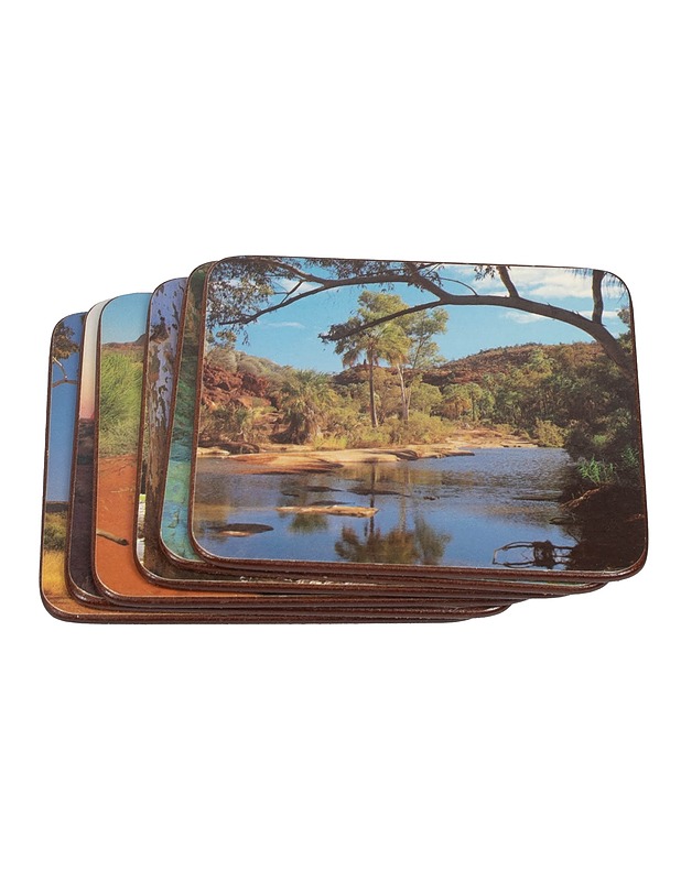 The Australian Collection - Six Prestige Coasters lasinalunen, 6 kpl - Muut astiat - 10105394895 - 1