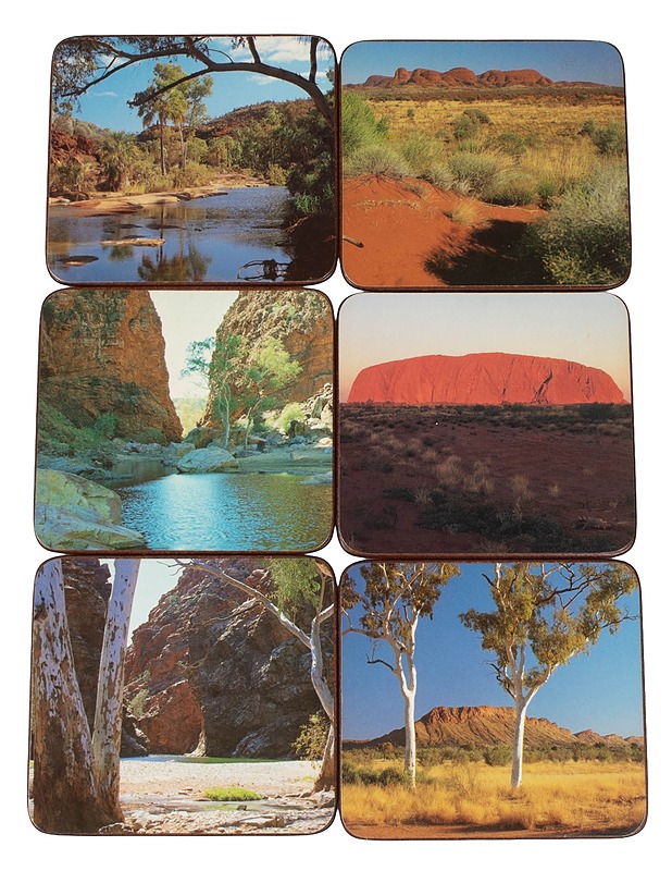 The Australian Collection - Six Prestige Coasters lasinalunen, 6 kpl - Muut astiat - 10105394895 - 2