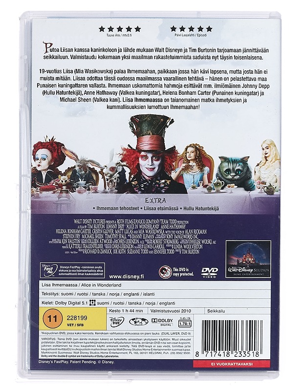 Liisa Ihmemaassa - DVD - DVD-elokuvat - 10105394893 - 1