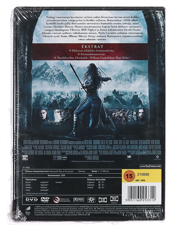 Underworld: Rise Of Lycans - DVD - DVD-elokuvat - 10105394903 - 1