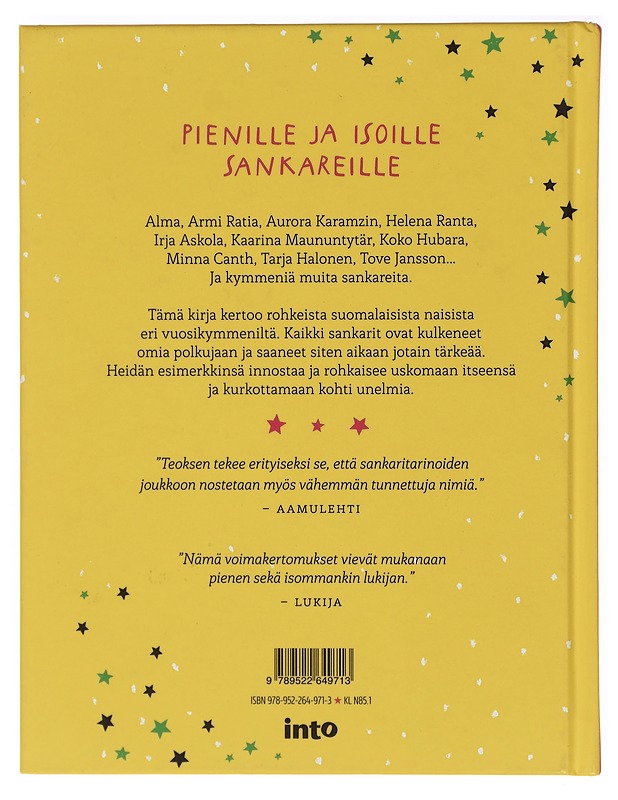 Sankaritarinoita tytöille (ja kaikille muille) - Anttonen, Taru - Lastenkirjat - 10105394949 - 1