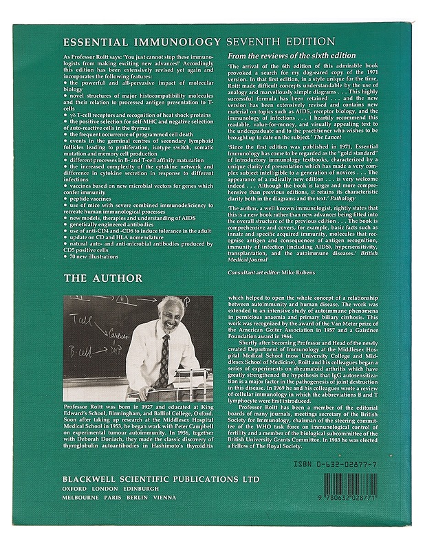Essential immunology - Ivan M. Roitt - Tietokirjat ja oppaat - 10105394971 - 1