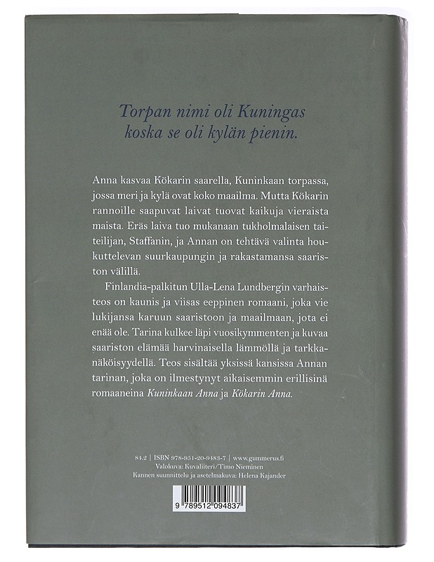 Kuninkaan Anna - Lundberg, Ulla-Lena - Romaanit ja novellit - 10105394988 - 1