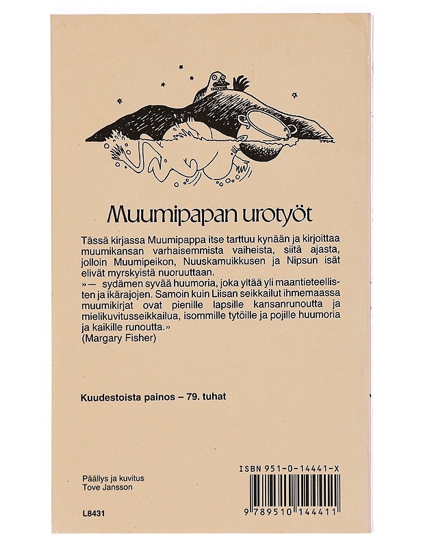 Muumipapan urotyöt - Jansson, Tove - Lastenkirjat - 10105395021 - 1