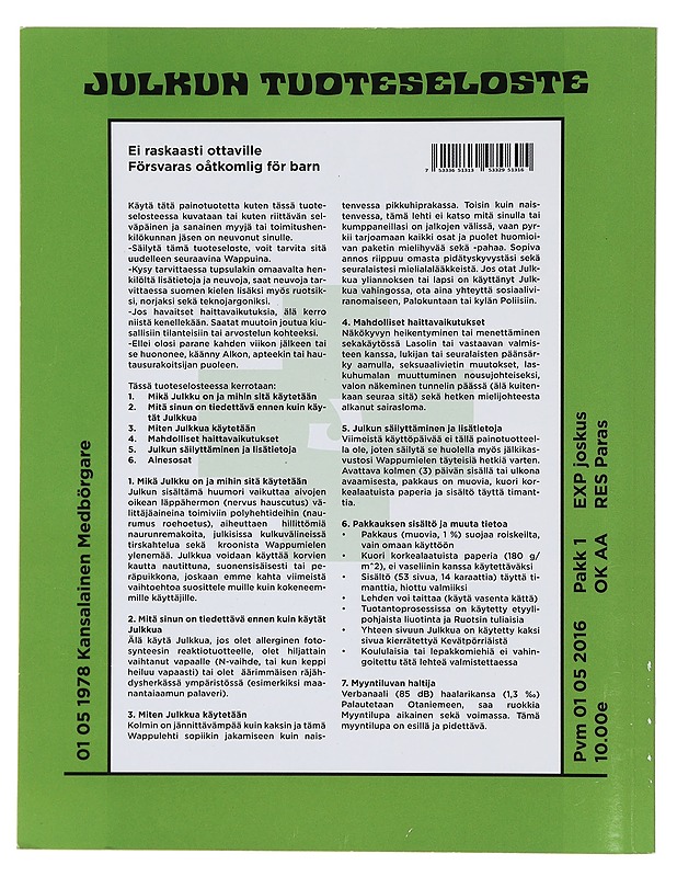 Julkku 21/2016 - Otto Pesola - Lehdet - 10105395069 - 1