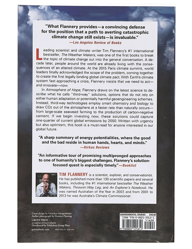 Athnosphere of hope - Tim Flannery - Tietokirjat ja oppaat - 10105395067 - 1