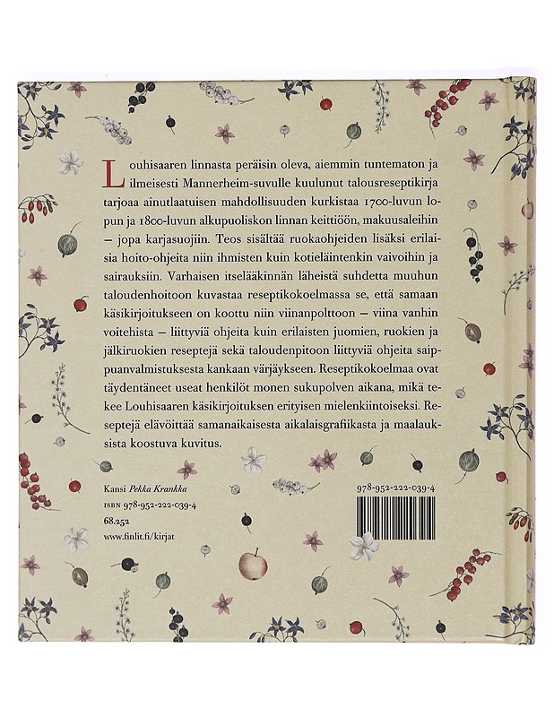 Louhisaaren linnan talousreseptit : (n. 1770-1850) - Kuurne, Jouni - Historiakirjat - 10105395101 - 1