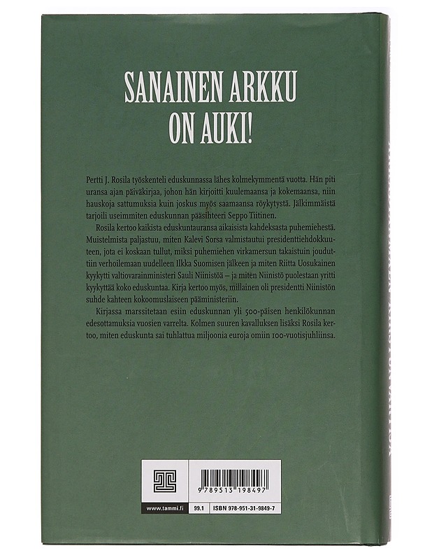 Arkadianmäen kirstunvartija - Pertti J. Rosila - Elämäkerrat ja muistelmat - 10105395102 - 1