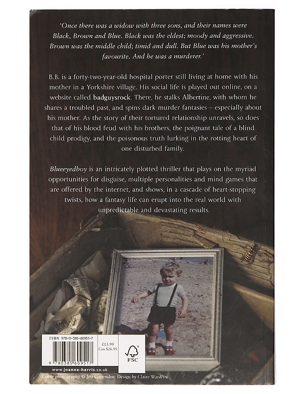 Blueeyedboy - Joanne Harris - Jännitys ja dekkarit - 10105395112 - 1